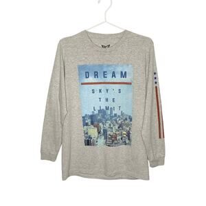 Univibe Dream Gray Sky's The Limit Long Sleeve Tee Large